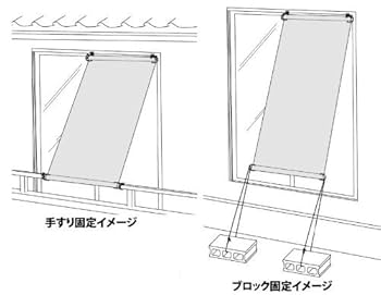 Amazon.co.jp: DAIM 日よけのシート 吊下げタイプ クール